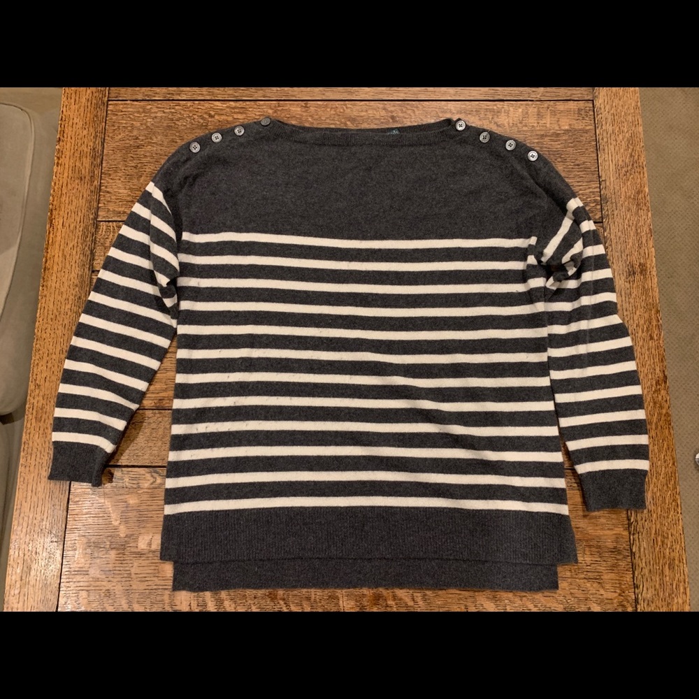 👚 Ralph Lauren striped cashmere sweater